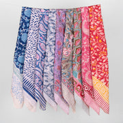 Lightweight Cotton Bandana – Breathable Fabric Perfect for Summer, Travel & Outdoor Use - 9pcs